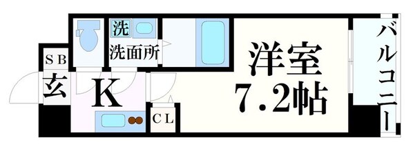 クレストタップ神戸湊町ブランの物件間取画像